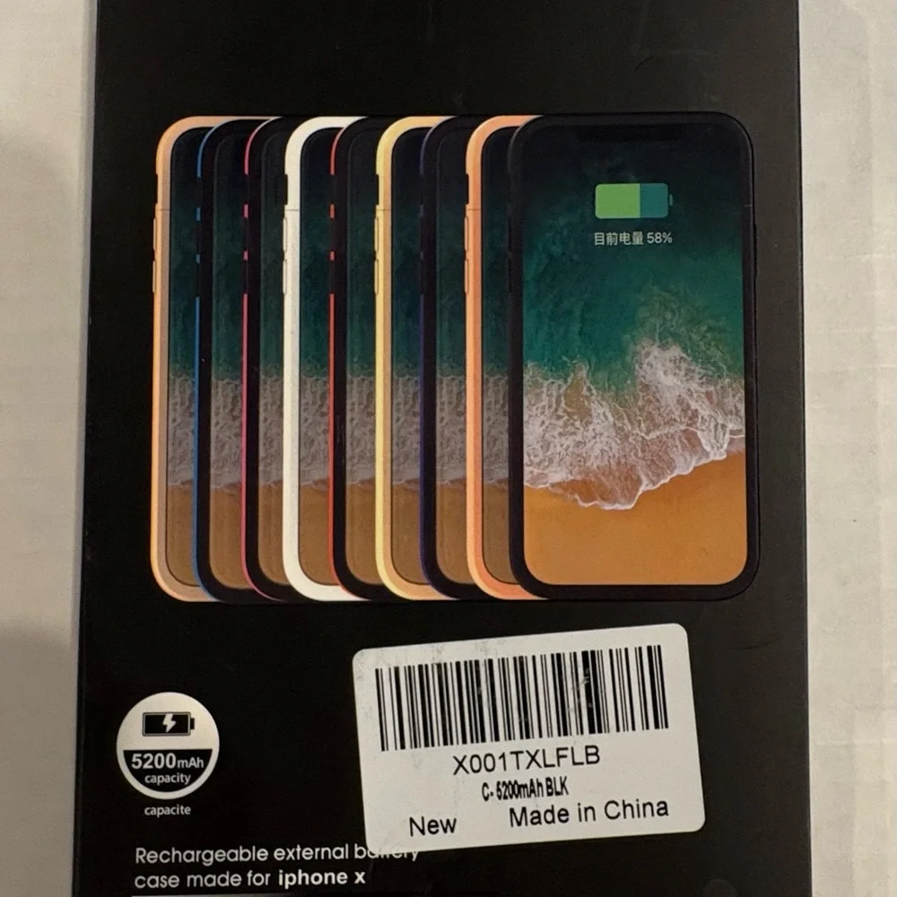 Apple iPhone X external battery case New in open box
